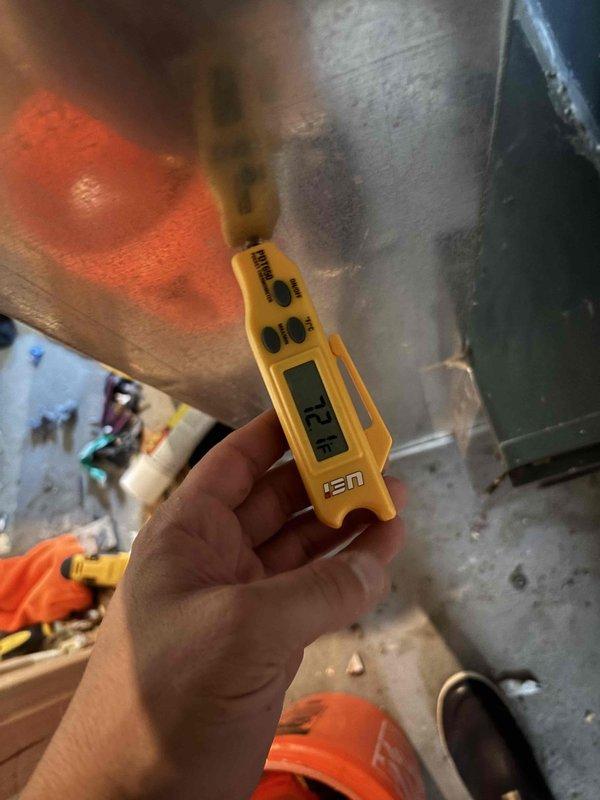 Completed second annual Gold Level maintenance visit on 6-year-old HVAC system. Performed comprehensive system diagnostics including voltage testing at control board showing 24.6V and supply air temperature measurement reading 71.2°F. Inspected all major components, verified proper system operation, and documented equipment condition through diagnostic photography. Customer requires 16x25x5 filter size and is due for service agreement renewal.