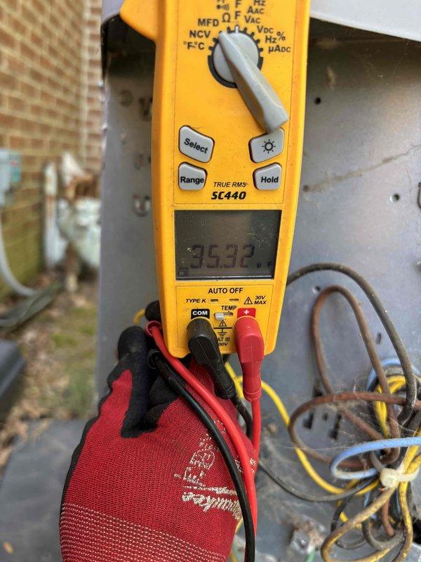 Completed second annual Gold Level planned maintenance visit on dual 12-year-old HVAC systems. Performed comprehensive system diagnostics including temperature differential measurements at supply registers (55.3°F recorded) and electrical testing showing 3532 RPM blower motor operation within normal parameters. Replaced both 16x25x5 filters, inspected all mechanical and electrical components, verified proper system operation on both units. All systems operating efficiently with no deficiencies noted. Membership due for renewal.