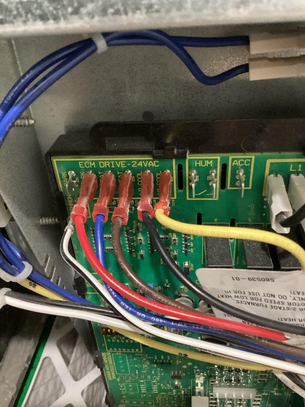Completed non-seasonal startup procedures on three HVAC systems installed in December 2025. Verified proper operation of ECM motor control boards, checked all electrical connections and terminal blocks for secure wiring, and confirmed control board functionality with all LED indicators operating normally. Inspected wire management, terminal connections on both primary and secondary control boards, and verified proper voltage to all system components. All three systems tested and operating within manufacturer specifications.