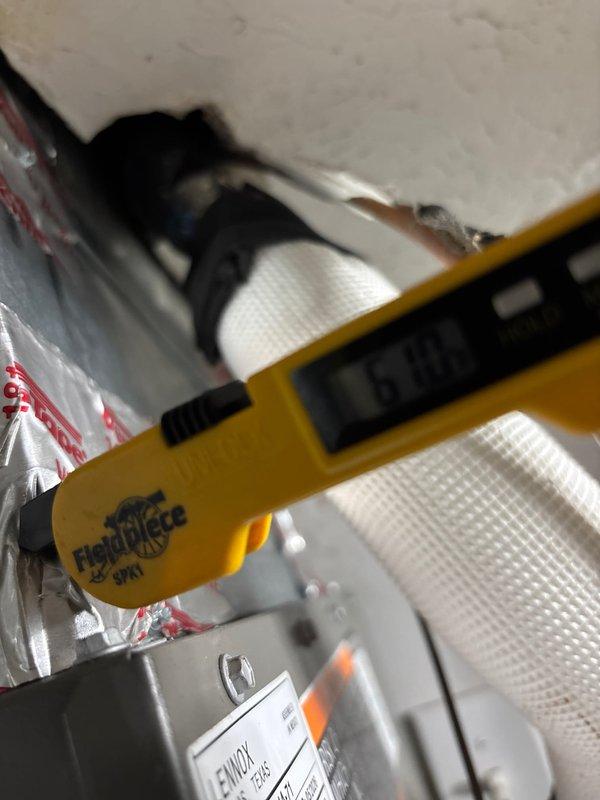 Completed full air conditioning system installation including new outdoor condensing unit and indoor evaporator coil. Verified proper refrigerant charge levels and system pressures using digital manifold gauges, confirming optimal performance parameters. Tested airflow at supply registers to ensure adequate distribution throughout the space, with all readings meeting manufacturer specifications for proper system operation.