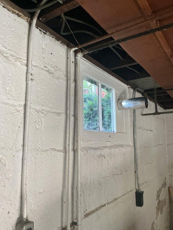 Completed initial plumbing maintenance visit and inspection of basement drainage system. Documented existing PVC drain lines, floor drain condition, and overall plumbing infrastructure for new membership enrollment.