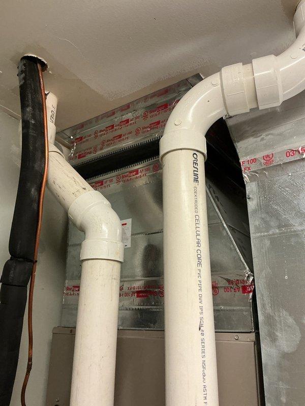 Responded to no cooling call on 11-year-old residential HVAC system. Upon arrival, confirmed customer had previously experienced evaporator coil freeze-up and attempted thawing. Performed diagnostic inspection of air handler and ductwork, checking for airflow restrictions, refrigerant levels, and blower motor operation. Identified potential issues with indoor fan assembly that likely contributed to the coil icing condition and subsequent system failure.
