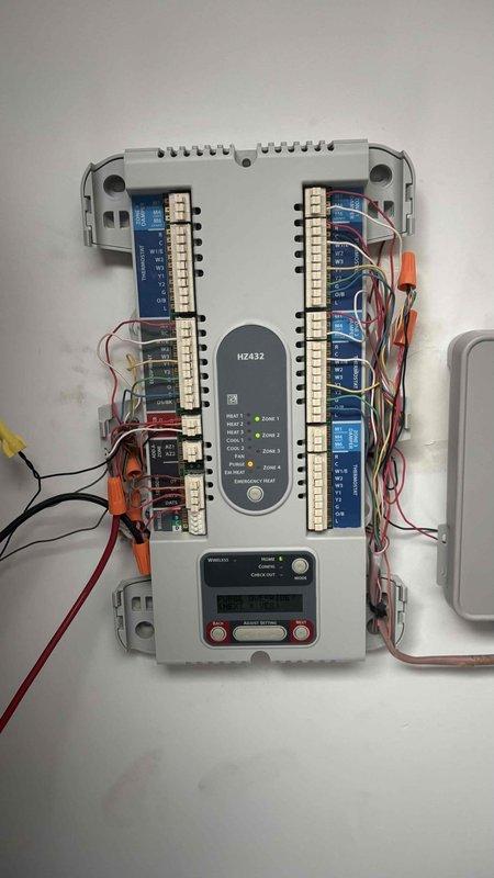 Completed estimate for whole-home dehumidifier installation to improve indoor air quality. Assessed existing HVAC system including outdoor condenser unit and evaluated electrical requirements and control panel integration for proper zone management and humidity control throughout the residence.