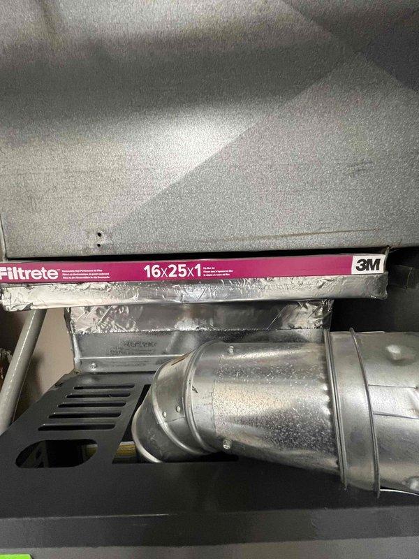 Conducted comprehensive HVAC replacement estimate for non-operational residential heating and cooling system. Assessed existing attic-mounted air handler unit showing significant condensation issues on metallic blower assembly and ductwork, documented current 16x25x1 filtration system, and evaluated overall equipment condition and accessibility. Provided homeowner with complete replacement options and system specifications during consultation.