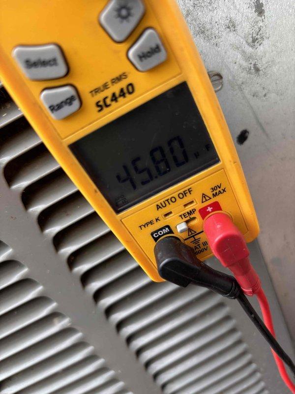 Completed second planned maintenance visit on 3-year-old HVAC system with 16x25x5 filter. Performed electrical diagnostics using digital multimeter and inspected control board circuitry, verifying proper voltage readings and terminal connections. All system components operating within normal parameters, wiring secure, and control board functioning correctly.