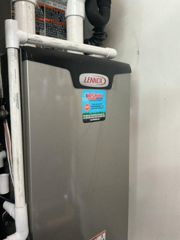 Completed first scheduled quarterly maintenance visit on Lennox HVAC system. Performed standard preventive maintenance procedures and replaced 16x25x5 air filter. Verified system operation, confirmed Wi-Fi connectivity on smart thermostat, and documented equipment condition with no issues found.