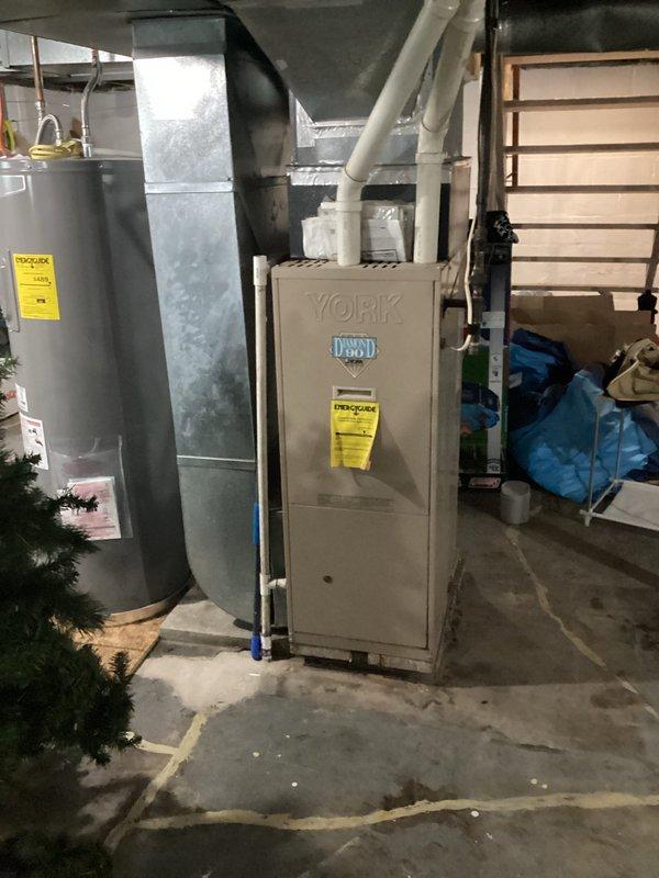 Responded to no cooling complaint on York HVAC system. Upon arrival, performed comprehensive diagnostic evaluation of the unit including refrigerant pressure testing, electrical component inspection, and airflow assessment. Confirmed system was operating with low refrigerant charge as suspected. Conducted leak detection procedures to identify source of refrigerant loss. Located and repaired refrigerant leak, evacuated system, and recharged to manufacturer specifications. Verified proper system operation with temperature differential measurements across evaporator coil. System restored to full cooling capacity with all parameters within normal operating range.