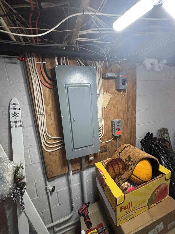 Conducted comprehensive electrical assessment for standby generator installation at recently purchased residential property. Evaluated existing all-electric service with dual electrical panels in basement utility area, documenting current breaker configuration, available capacity, and conduit routing for future generator integration. Provided detailed estimate for generator system installation including transfer switch placement, load calculation for essential circuits, and electrical service modifications required to accommodate propane-fueled backup power system once fuel source is established on property.