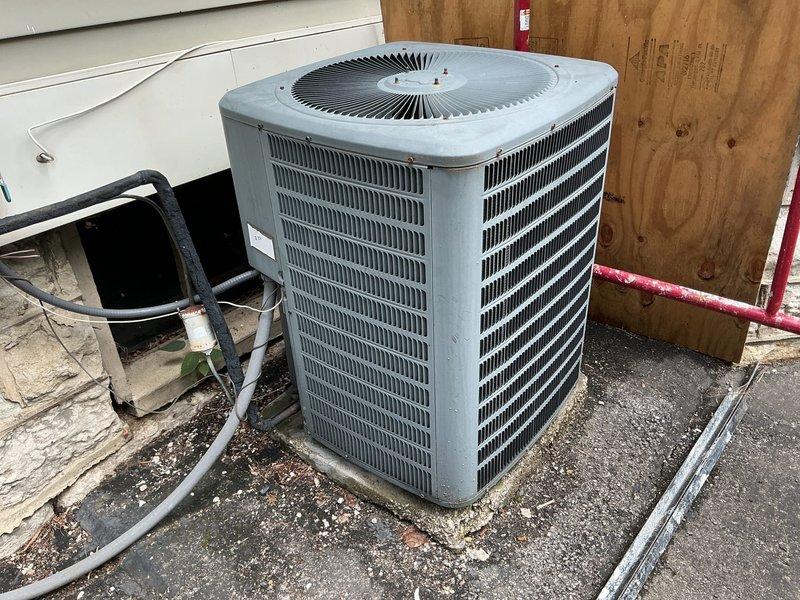 Conducted comprehensive HVAC replacement estimate for dual-system residential property. Evaluated aging outdoor condenser unit with significant wear and dirt accumulation, along with basement furnace installation requiring replacement. Documented existing equipment conditions, ductwork configurations, and installation parameters to provide homeowner with replacement options for both heating and cooling systems.