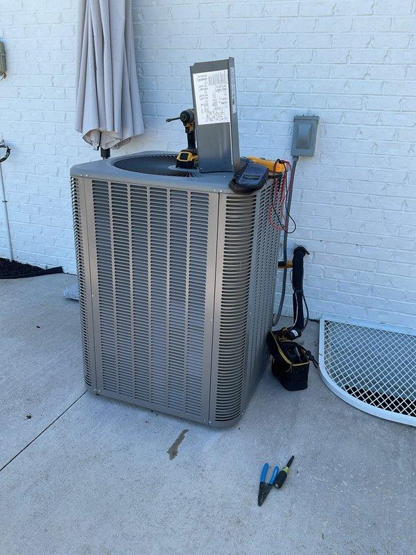 Completed planned single maintenance on residential HVAC system including both indoor furnace unit and outdoor condensing unit. Performed comprehensive system inspection, tested electrical components and connections, verified proper operation of both heating and cooling systems, and confirmed air filter was recently replaced by customer in May per 25x25x4.5 specifications. All equipment found operating within normal parameters and system ready for continued service under CSI yearly maintenance agreement.