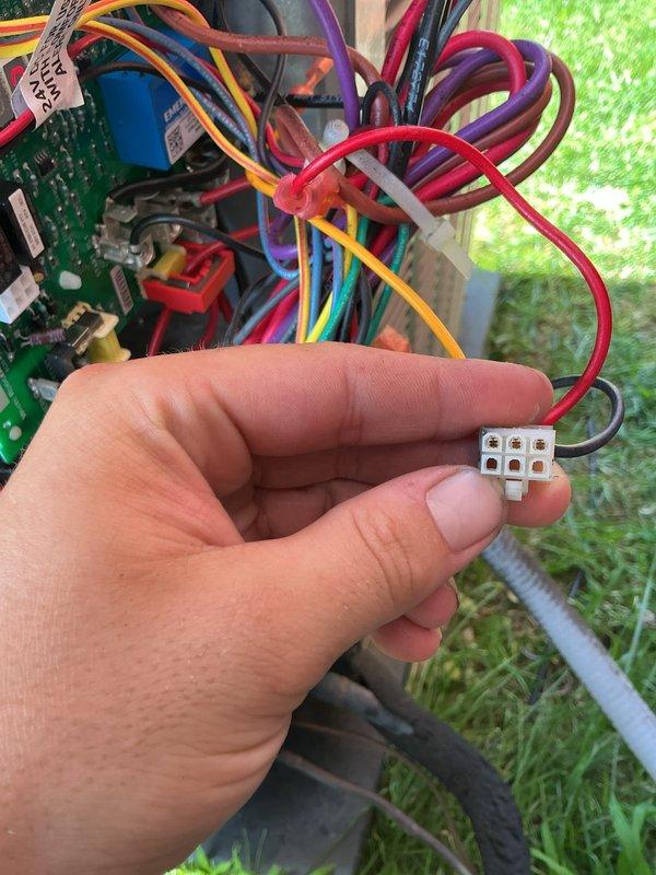 Responded to a warranty cooling issue where the system was not producing cold air and the residence was maintaining approximately 80 degrees. Upon inspection, diagnosed a failed outdoor control board and damaged condenser fan wiring harness. Replaced the outdoor condensing unit to resolve the electrical failures affecting system operation. Verified proper electrical connections, tested system functionality, and confirmed adequate cooling performance upon completion.