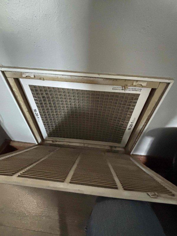 Completed comprehensive HVAC replacement estimate for residential property with 780 conditioned square feet experiencing inadequate cooling performance. Performed load calculation assessment using property specifications including glass distribution analysis (primary exposure east-facing with 57 sq ft glass, 30% shading factor), evaluated existing system components including ceiling-mounted return air vent with accumulated filter debris, and documented current equipment condition. Provided complete replacement system recommendations based on calculated heating and cooling requirements for the structure.