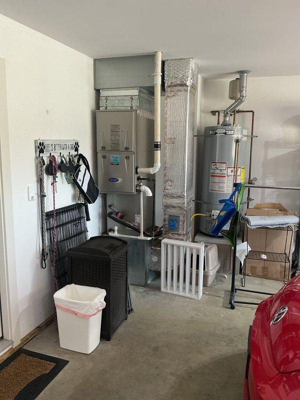 Responded to service call for cooling and humidity issues on 15-year-old zoned HVAC system. Performed diagnostic evaluation of outdoor condenser unit and indoor air handler to identify cause of inadequate cooling performance. Documented equipment condition with photos and assessed system operation to determine necessary repairs for restoring proper cooling and humidity control functionality.