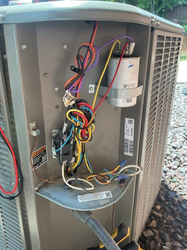 Completed Platinum Level maintenance on 3-year-old HVAC system during second annual visit. Performed comprehensive inspection of indoor air handler unit and outdoor condensing unit, including blower assembly, heat exchanger, control boards, electrical connections, and capacitor. Replaced 16x25x5 air filter, verified all wiring connections and components are functioning properly, and documented system condition with photographs. System is operating within normal parameters and customer is due for membership renewal.