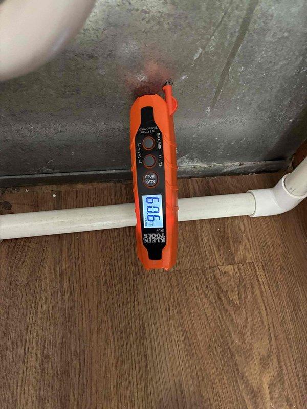 Responded to service call for 7-month-old system requiring repeated hard resets to operate. Performed comprehensive diagnostic testing using refrigerant manifold gauge, confirming R410a system pressures at 246.5 psig suction and 312.0 psig discharge with superheat reading of 12.6°F and subcooling of 7.2°F. Measured supply air temperature at 63.5°F using digital thermometer. System operating parameters indicate proper refrigerant charge and airflow, suggesting intermittent electrical or control board issue causing lockout condition that requires manual reset to restore operation.