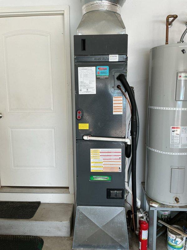 Completed annual Platinum Level maintenance on single HVAC system including furnace and outdoor condensing unit. Installed new 16x20x5 polarized filter, performed comprehensive system inspection, verified proper operation of all components, and documented equipment condition with photographs. All safety systems, electrical connections, and refrigerant lines checked and confirmed within normal operating parameters.