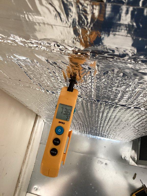 Completed annual platinum-level maintenance on dual HVAC system installation with units dating from 2023 and 2026. Performed comprehensive inspection of both systems including control board diagnostics, verified proper operation of all electronic components and display functions, and measured attic ambient temperature at 73.9°F to assess system operating conditions. Changed air filters, inspected ductwork connections, and confirmed all mechanical and electrical components functioning within manufacturer specifications.