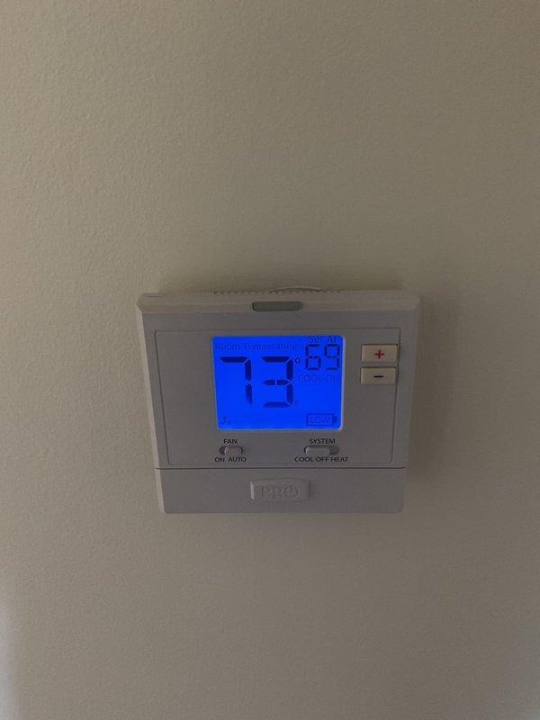 Completed one-time planned maintenance service on residential HVAC system at vacant property in preparation for sale. Performed comprehensive inspection of forced air furnace in basement mechanical room, including examination of heat exchanger, burner assembly, blower motor, and air filter replacement. Verified proper operation of thermostat controls, tested heating cycle, and confirmed system functionality with temperature set at 73°F. Inspected refrigerant lines, ductwork connections, and plenum components for proper sealing and condition. All equipment found to be in normal operating condition with no deficiencies noted. System left in proper working order and ready for property transfer.