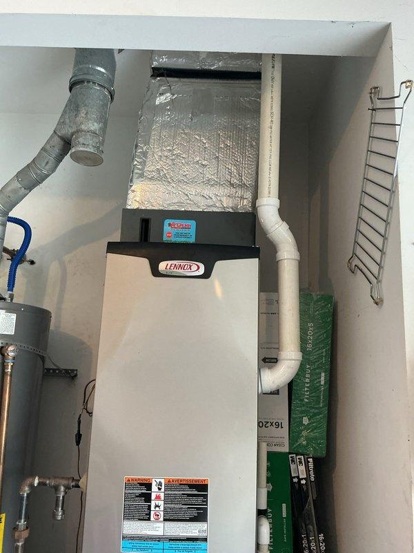 Responded to no cooling complaint on Lennox HVAC system less than 10 years old. Diagnosed failed evaporator coil and TXV requiring replacement under warranty. Submitted warranty part request for evaporator coil and thermostatic expansion valve with estimated half-day installation time upon part arrival.