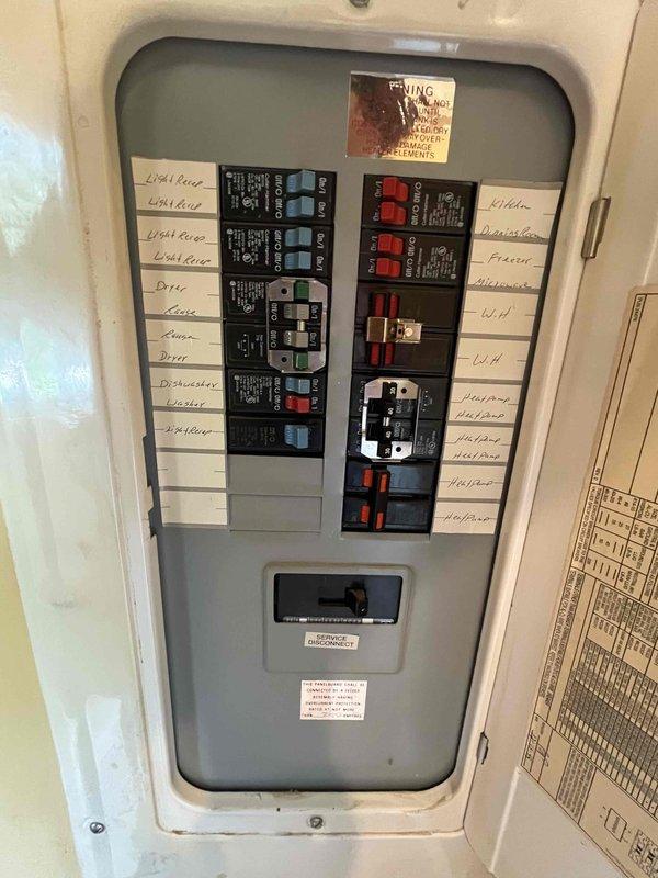 Conducted comprehensive HVAC replacement estimate for non-functional residential system. Evaluated existing equipment configuration in utility room, assessed electrical panel capacity and circuit availability for new system installation, and documented current HVAC cabinet with louvered ventilation access points. Provided homeowner with complete replacement options and specifications for new heating and cooling system installation.