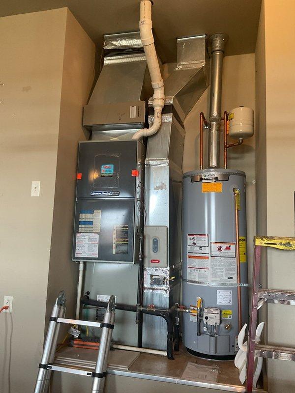 Conducted comprehensive replacement estimate for residential HVAC system currently 17 years old and still operational. Evaluated existing furnace, ductwork configuration, control systems including H2A332 controller with multi-zone terminal connections, and associated mechanical room infrastructure to provide equipment replacement options and installation requirements.