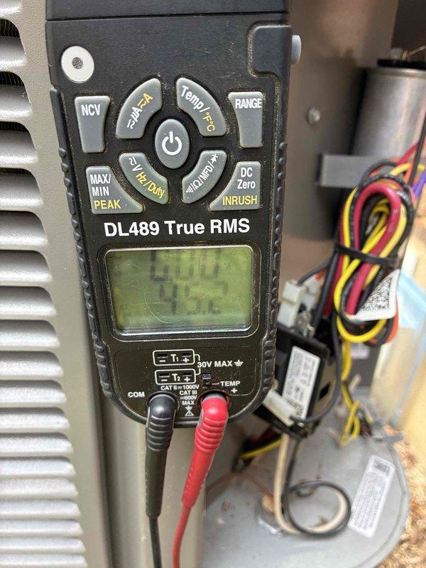 Completed Platinum Level planned maintenance on single HVAC system during first visit of two-year service agreement. Performed comprehensive system diagnostics using digital multimeter to verify electrical components, contactors, and relay operations were within manufacturer specifications. Replaced 16x25x4 air filter and conducted full system inspection per platinum maintenance protocol.
