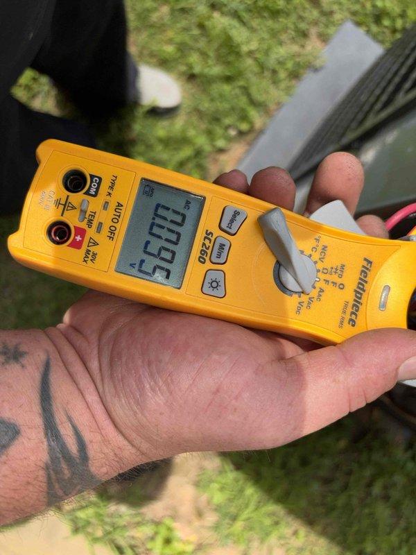 Completed monthly Platinum Level planned maintenance on a 2-year-old HVAC system. Performed comprehensive system inspection, recorded temperature readings showing 57.5°F and 56.88°F at measured points, and replaced monthly filters as part of recurring service agreement. All components operating within normal parameters.