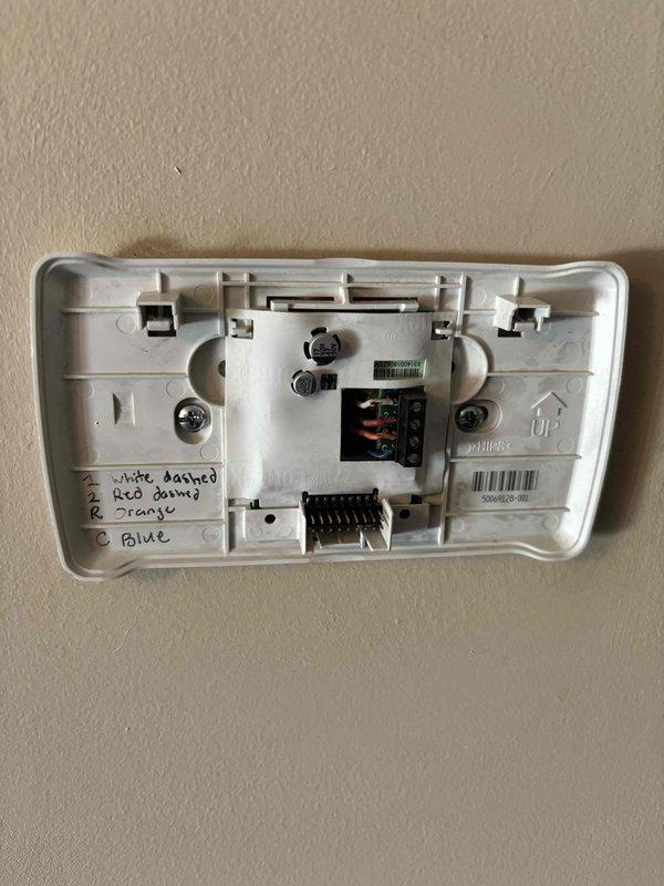 Completed Platinum Level maintenance on a 6-year-old single HVAC system during first scheduled visit. Performed comprehensive system inspection, replaced 24x25x2 air filter, verified Continental thermostat operation and proper communication with equipment, and documented wiring configuration and system settings for service records.