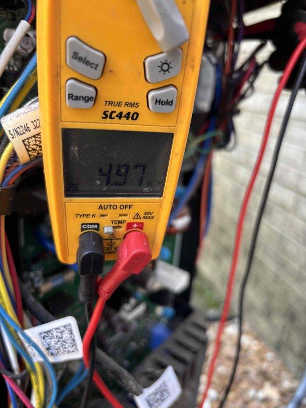 Completed first visit of annual Platinum Level maintenance on dual HVAC system in residential home. Performed comprehensive inspection and servicing of both 3-year-old units, including electrical diagnostics with digital multimeter, system performance verification, and filter replacement with 16x25x5 and 20x25x5 filters. Both outdoor condenser units inspected and serviced, with all components operating within normal parameters.
