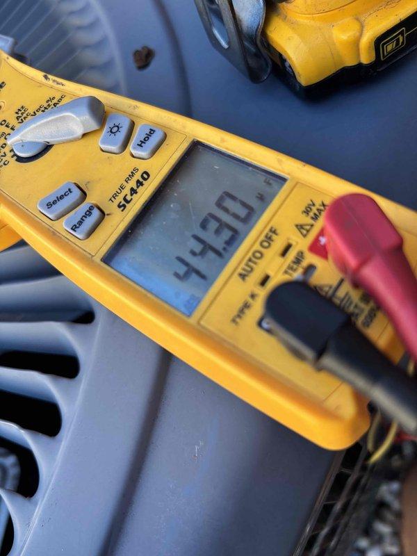 Completed annual Platinum Level maintenance on a 5-year-old single HVAC system. Performed comprehensive system diagnostics including electrical measurements with multimeter, replaced 20x25x2 air filter, and conducted full inspection of all components per manufacturer specifications. All system parameters tested within normal operating ranges and unit is functioning properly.