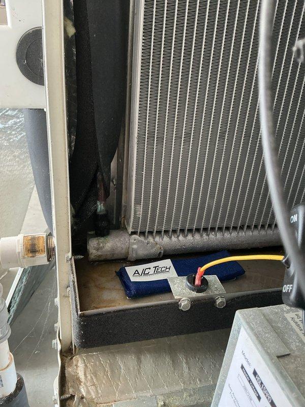 Responded to no cooling call on 9-year-old geothermal heat pump system with no airflow and complete system failure. Upon arrival, confirmed thermostat set to 72°F with indoor temperature at 80°F and unit unresponsive. Performed diagnostic evaluation of air handler and control systems, inspecting electrical connections, circuit boards, blower assembly, and refrigerant lines. Identified system fault preventing operation and restored cooling functionality. Verified proper airflow through supply vents, confirmed thermostat communication with equipment, and tested all safety controls for proper operation. System returned to normal cooling mode with adequate airflow and temperature differential.