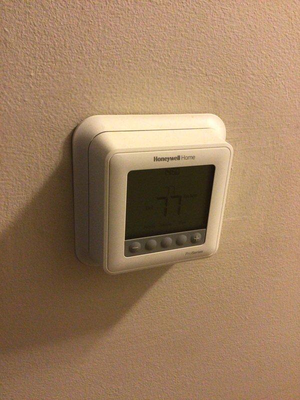 Completed scheduled AC tune-up and preventive maintenance on Carrier HVAC system as requested. Performed comprehensive inspection of air conditioning unit, verified thermostat operation on Honeywell Home programmable unit, and confirmed all system components functioning properly with no issues identified during service visit.