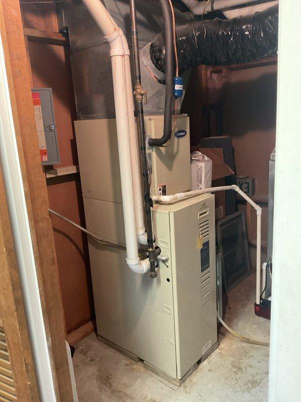 Completed comprehensive annual maintenance service on three-system HVAC installation for Gold Level home membership. Performed thorough inspection and preventive maintenance on outdoor Lennox condenser unit and indoor furnace system, including filter replacement, system performance verification, and safety checks. All equipment found operating within normal parameters with no immediate service needs identified.