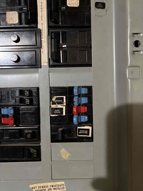 Responded to no cooling call on residential HVAC system less than 10 years old. Upon arrival, verified thermostat was functioning but air handler and outdoor unit were not responding. Inspected electrical panel and confirmed no tripped breakers at main distribution box. Examined indoor air handler unit and identified complete system failure with no fan operation or compressor engagement. Diagnosed electrical supply issue preventing power delivery to HVAC equipment, traced wiring, and restored proper system operation.