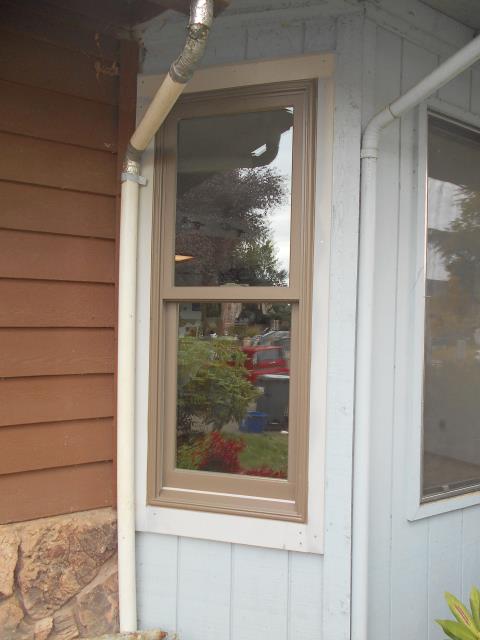 Corvallis, OR - 2 double hung Windows to replace aluminum PW on both sides of a bay window on front of house. Corvallis, OR - 2 double hung Windows to replace aluminum PW on both sides of a bay window on front of house.