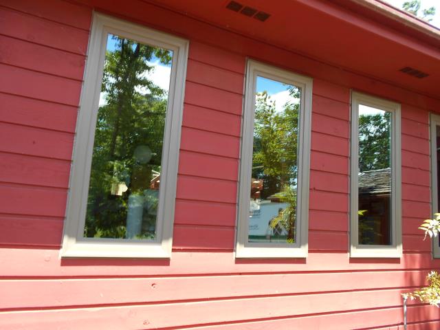 Corvallis, OR - Replaced 25 aluminum windows and one patio door with 25 S1 single color Terratone windows with Stone hardware and one PS 2 panel door in Terratone with Yuma Satin Nickel hardware Corvallis, OR - Replaced 25 aluminum windows and one patio door with 25 S1 single color Terratone windows with Stone hardware and one PS 2 panel door in Terratone with Yuma Satin Nickel hardware