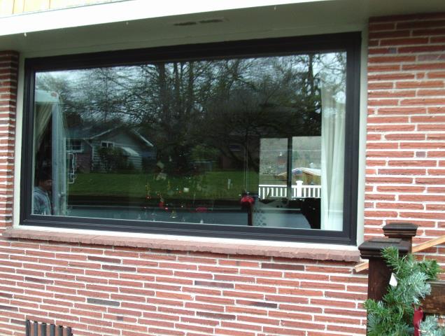 Camas, WA - 1 large picture window installed, single color white, smartsun glass. Camas, WA - 1 large picture window installed, single color white, smartsun glass.