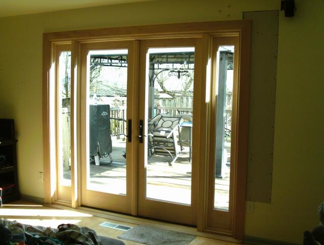 Camas, WA - 3 windows and 3 patio doors installed. Camas, WA - 3 windows and 3 patio doors installed.