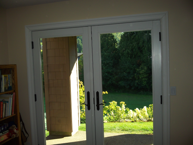 Gresham, OR - 2 patio doors replaced. Frenchwood inswing doors. Gresham, OR - 2 patio doors replaced. Frenchwood inswing doors.