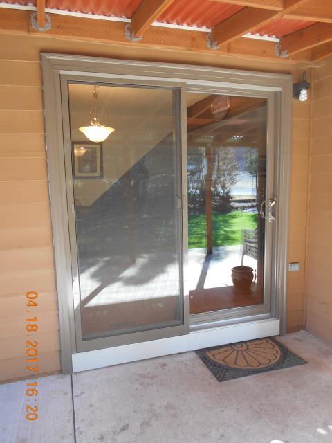 Beaverton, OR - We installed 2 gliding glass doors in the kitchen and dining room. Beaverton, OR - We installed 2 gliding glass doors in the kitchen and dining room.