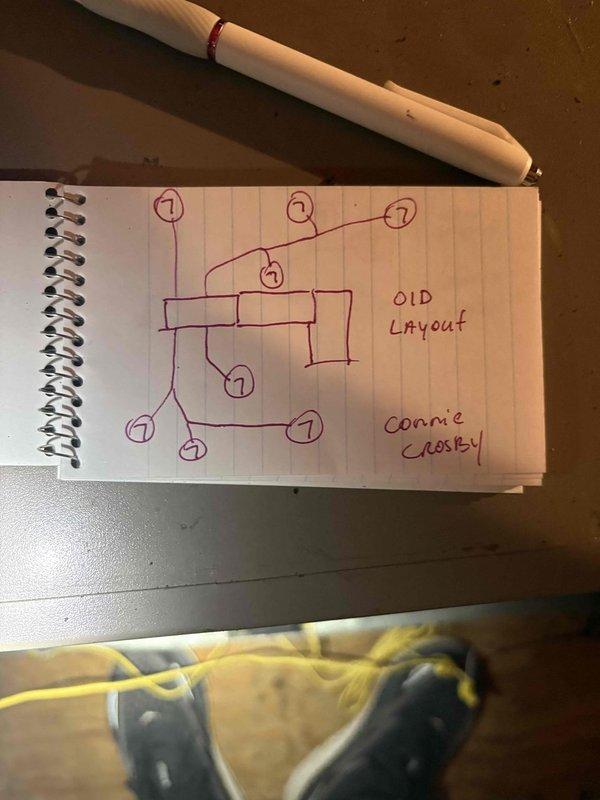 Conducted comprehensive assessment of existing HVAC ductwork system and presented replacement options to customer. Created detailed diagrams documenting current duct layout configuration and proposed new routing design, photographing both schematics for reference and future implementation planning.