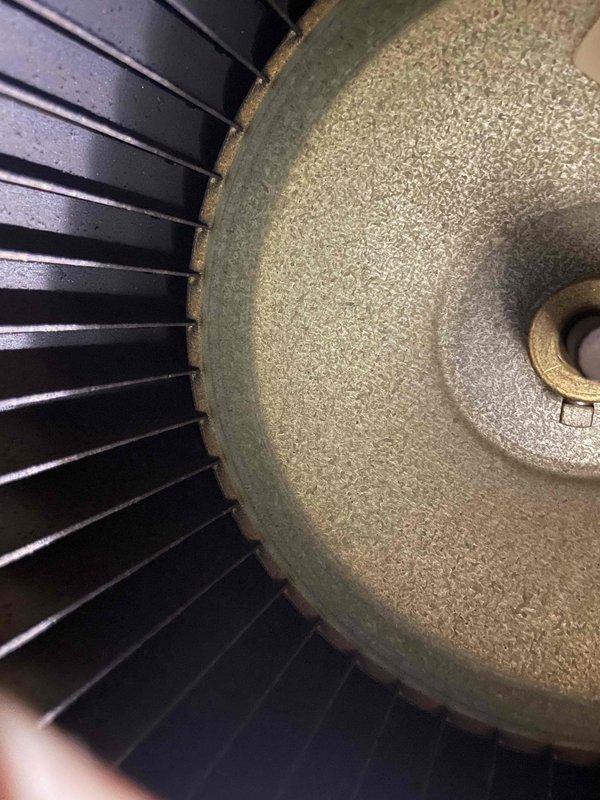 Responded to service call for clogged drain pan and blower speed adjustment request. Performed diagnostic inspection of HVAC system, verifying drain pan had been previously cleared but conducting thorough assessment to ensure proper drainage and no remaining blockages. Evaluated system operation and refrigerant pressures using manifold gauges, confirming readings within normal parameters. Inspected blower motor and fan assembly for proper operation. Adjusted blower motor speed to lower setting per customer request to reduce airflow velocity. Tested system operation following adjustments to verify proper functionality and adequate cooling performance at reduced fan speed. Documented system conditions with diagnostic equipment readings and component photography for service records.