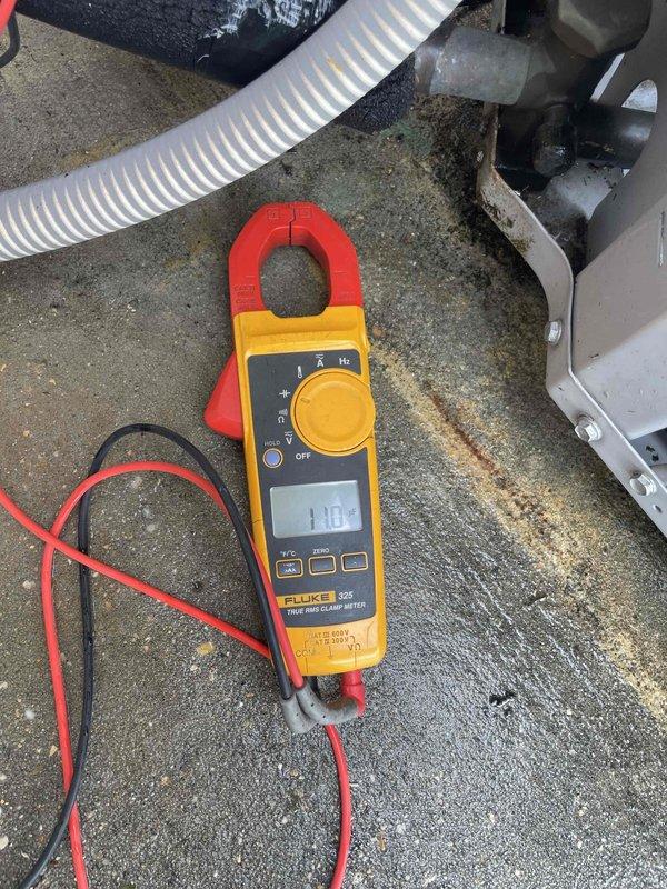 Completed spring maintenance on two HVAC systems. Performed electrical diagnostics and measurements using clamp meter, recording amperage readings on both units to verify proper compressor and motor operation. All equipment operating within normal parameters.