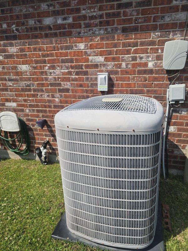 # Ductwork Replacement and System Diagnostics

Completed full ductwork replacement in attic space, including installation of specialty transition fittings to ensure proper airflow distribution throughout the residence. Removed old ductwork and installed new flexible duct runs with metallic silver insulation wrapping, properly securing all connections to the air handler unit. All ductwork was sealed and insulated to manufacturer specifications to prevent air leakage and maintain system efficiency.

Addressed homeowner concern regarding continuous system operation beyond thermostat set point. Performed diagnostic testing on thermostat control system and HVAC unit to identify potential malfunction causing unit to run continuously without cycling off when reaching desired temperature. Inspected thermostat wiring, control board connections, and system operation parameters. Verified proper communication between thermostat and outdoor condensing unit positioned on concrete pad at exterior loc