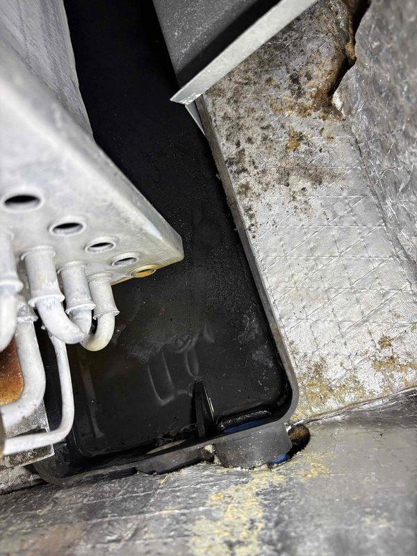 Responded to no cooling complaint with outside unit running. Upon inspection, measured compressor amperage at 111 amps using clamp meter, indicating severely elevated current draw well above normal operating parameters. Diagnosed failed compressor drawing excessive amperage, preventing proper refrigerant compression and resulting in no cooling output despite unit operation. Advised customer of findings and provided replacement options.