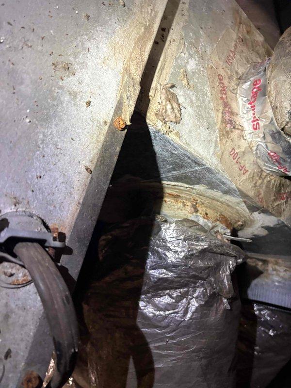 Performed comprehensive leak detection and repair on R22 system, replacing faulty suction line Schrader valve and secondary drain pan. Conducted deep leak search throughout system to verify no additional refrigerant loss points, then recharged unit with 4 lbs of R22 refrigerant to manufacturer specifications. Removed and thoroughly cleaned blower assembly and evaporator coil to restore optimal airflow and system efficiency.