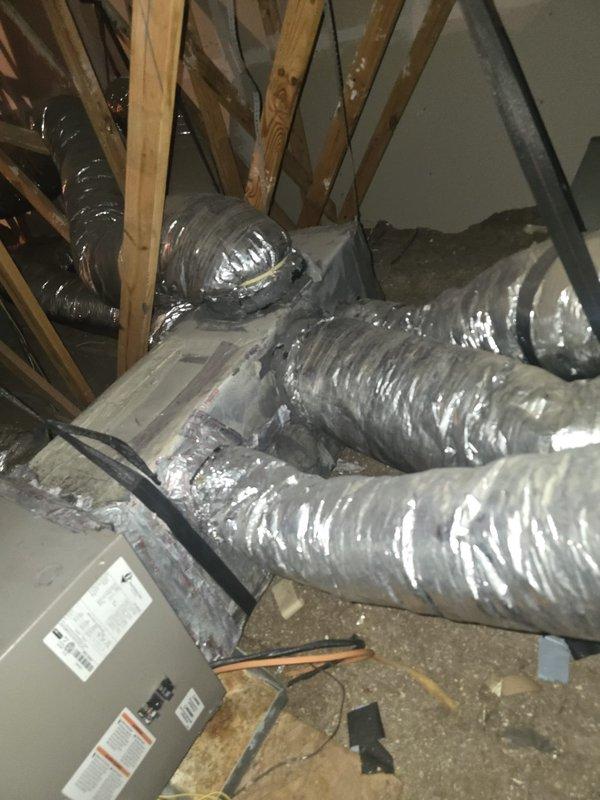 Completed medium complexity installation involving replacement of Goodman condenser unit. Successfully installed new condenser to replace existing equipment, connecting to air handler located in attic space. Verified proper refrigerant line connections, electrical wiring, and condensate drain system with safety float switch. Ensured all ductwork connections to air handler remained secure and functional. System tested and operational upon completion. Invoice previously collected per purchase order specifications.