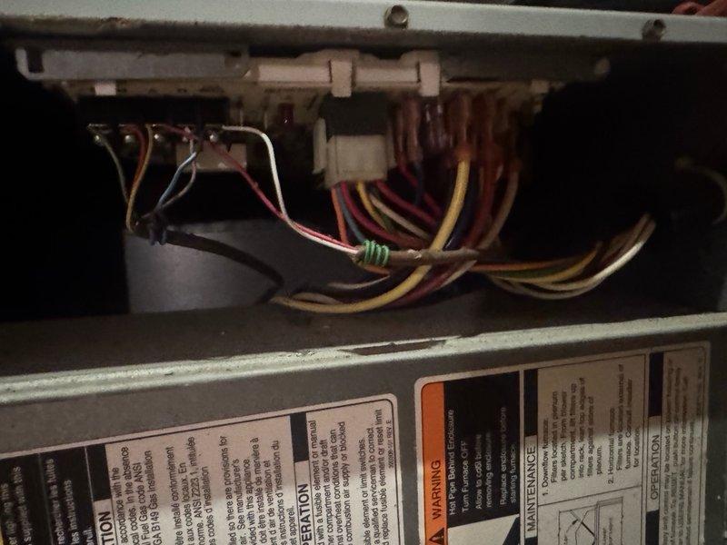 Responded to after-hours emergency call for residential air conditioning system that experienced loud noise at 4am followed by loss of airflow despite unit continuing to run. Upon arrival, performed visual inspection of outdoor condenser unit and indoor air handler components. Examined condenser coil fins and protective grille panel, confirming no visible damage or debris obstruction. Inspected electrical control panel and wiring connections for signs of failure or loose connections that could have caused reported noise. Documented equipment condition through photographs for warranty claim processing. Unit had been shut off by customer with only fan operating since initial incident. Verified system status and provided recommendations for further diagnostic testing during regular business hours to identify root cause of loud noise and airflow loss.