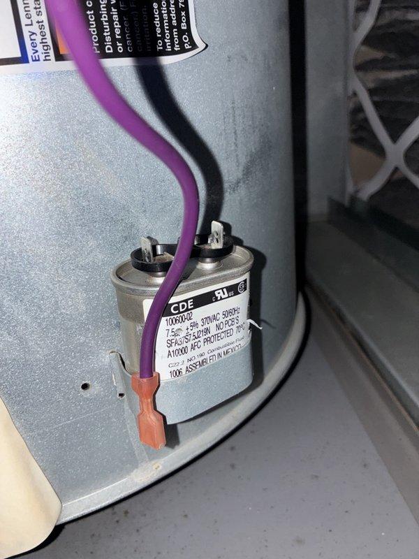 Performed comprehensive AC cleaning and inspection for pre-sale home evaluation. Conducted electrical diagnostics using clamp meter to verify proper amperage draw on system components, inspected and tested capacitor functionality and connections, and documented all findings with detailed photographs for prospective buyer's review.