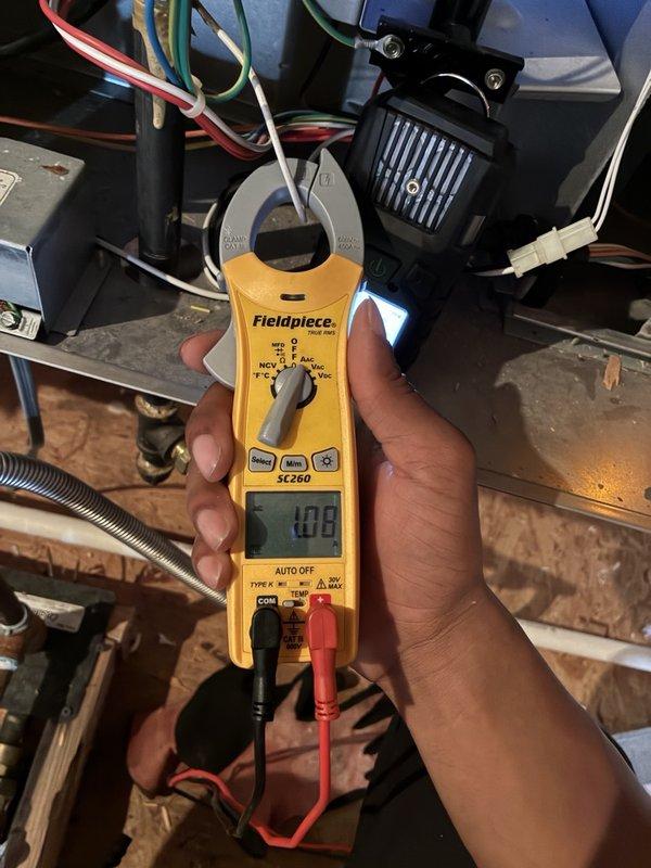 Completed heater tune-up and inspection on two HVAC systems located in attic space. Performed thorough cleaning and operational testing of both units, including inspection of air handler components, refrigerant lines, electrical connections, and drainage systems. Utilized diagnostic equipment to verify proper electrical performance and system functionality, ensuring both heating systems are operating safely and efficiently for the season.